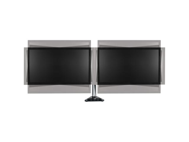 Suport Arctic Z2-3D cu hub USB pentru 2 monitoare, Black