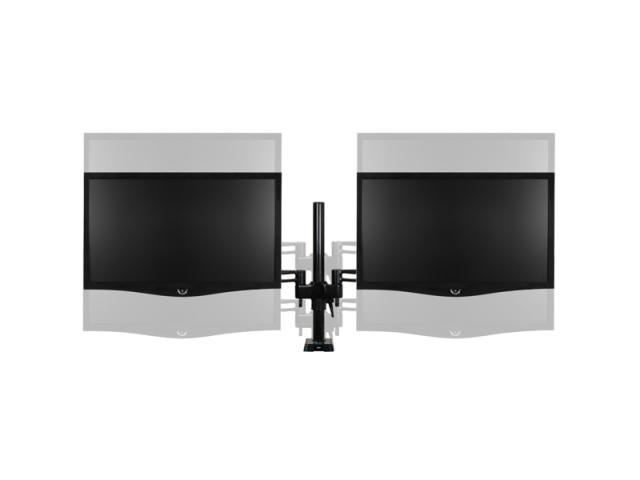Suport Arctic Z2 cu hub USB pentru 2 monitoare, Black