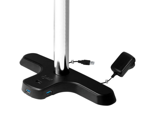 Suport Arctic Z3 Pro cu hub USB pentru 3 monitoare, Black