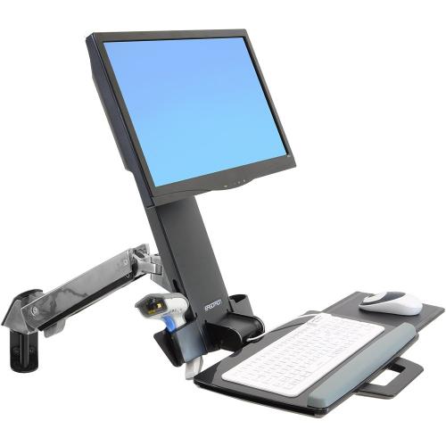Suport monitor Ergotron StyleView Sit-Stand, 24inch, Black-Grey