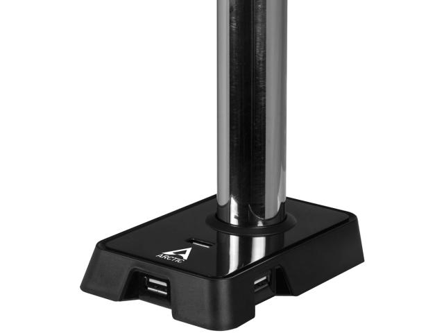 Suport Arctic Arctic Z2 (Gen 3) cu Hub USB pentru 2 monitoare, Black