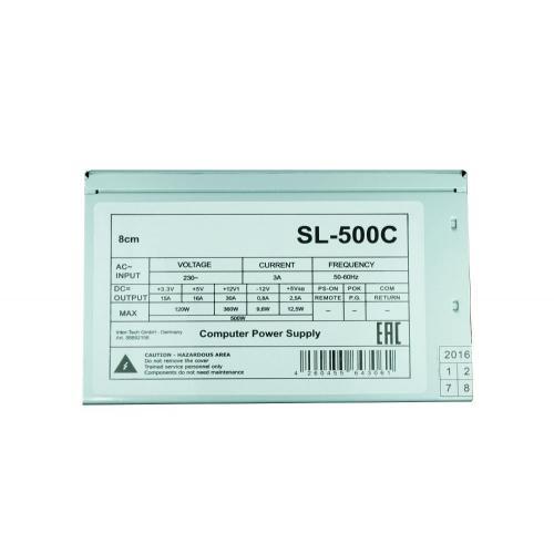 Sursa Inter-Tech SL-500C, 500 W, 80 mm, ATX, Bulk