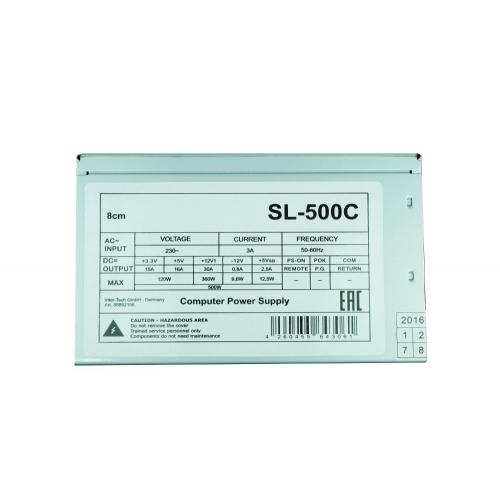 Sursa Inter-Tech SL-500C, 500 W, 80 mm, ATX, Bulk