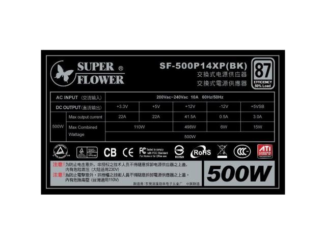 Sursa Super Flower SF-500P14XP(BK), 500W