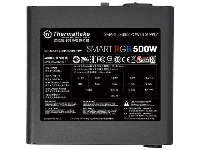 Sursa Thermaltake Smart RGB, 500W