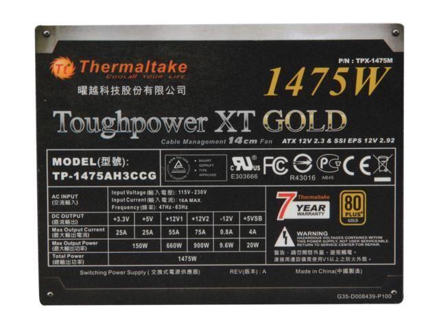 Sursa Thermaltake Toughpower XT Gold, 1475W