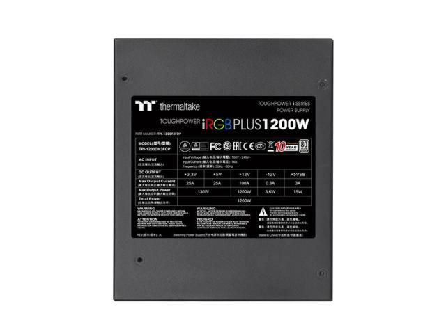 Sursa Thermaltake Toughpower iRGB PLUS, 1200W