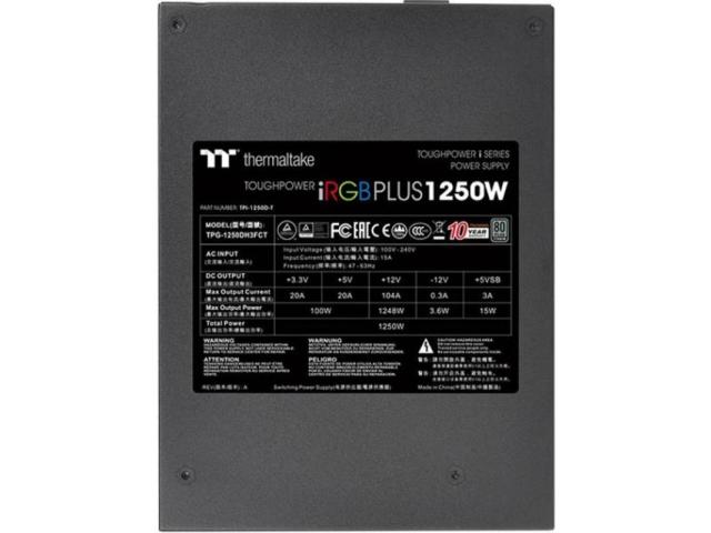 Sursa Thermaltake Toughpower iRGB PLUS, 1250W