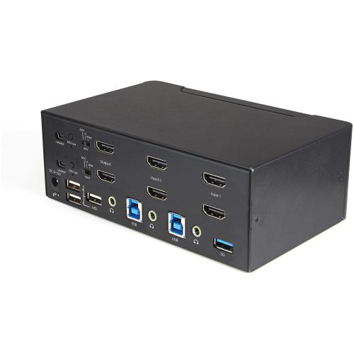 Switch KVM Startech SV231DHU34K6, 2x HDMI, Black
