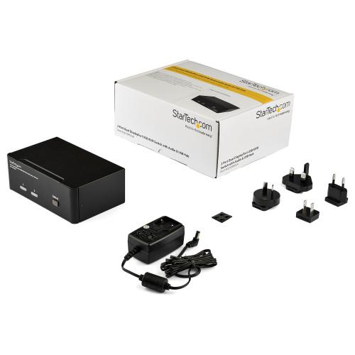 Switch Startech SV231DPDDUA, 2x Displayport, Black