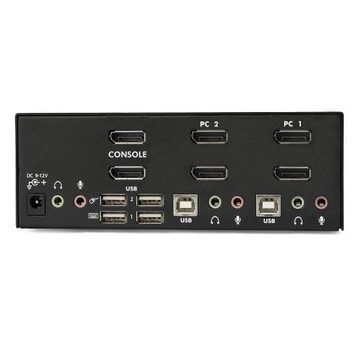 Switch KVM Startech SV231DPDDUA2, 2x Displayport, Black