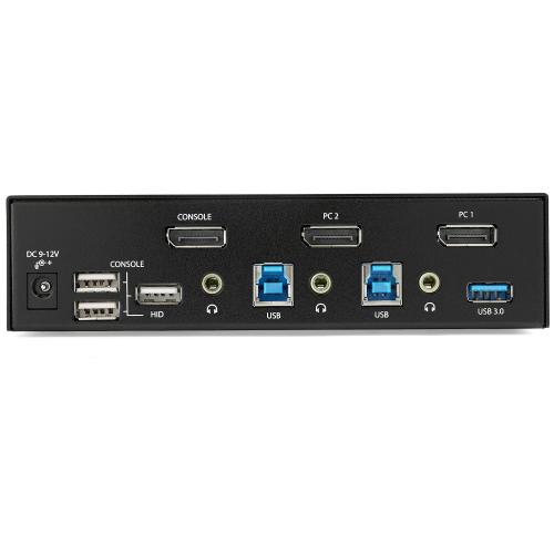 Switch KVM Startech SV231DPU34K, 2x Displayport, Black