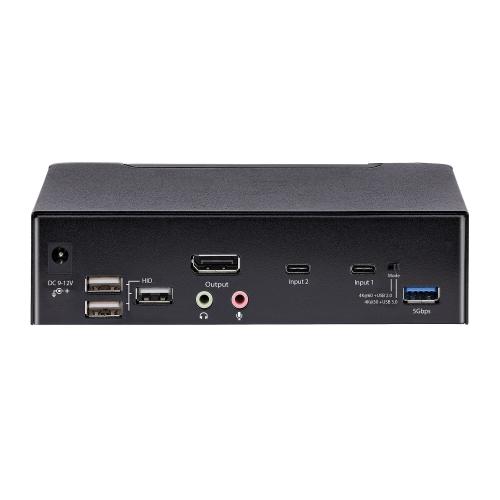 Switch KVM Startech SV231DPUCA, 2x DisplayPort, Black