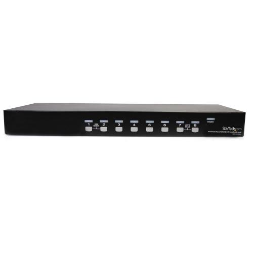 Switch KVM Startech SV831DUSBAU, 8x VGA, Black