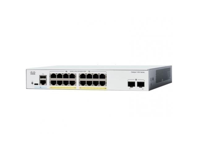 Switch Cisco Catalyst C1200-16P-2G, 16 porturi, PoE+ - DESIGILAT