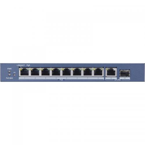 Switch Hikvision DS-3E0510P-E, 8 porturi, PoE