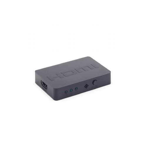 Switch KVM Gembird, 3x HDMI, Black