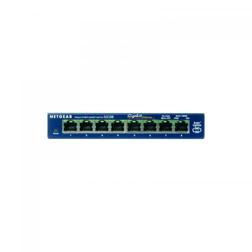 Switch NetGear Gigabit GS108GE, 8xport