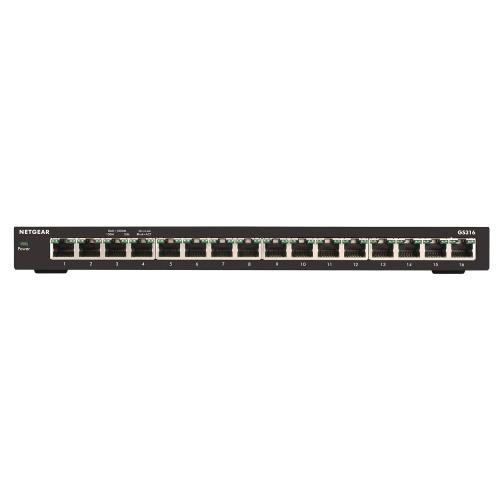 Switch Netgear GS316EP-100PES, 16 porturi (15 PoE+)