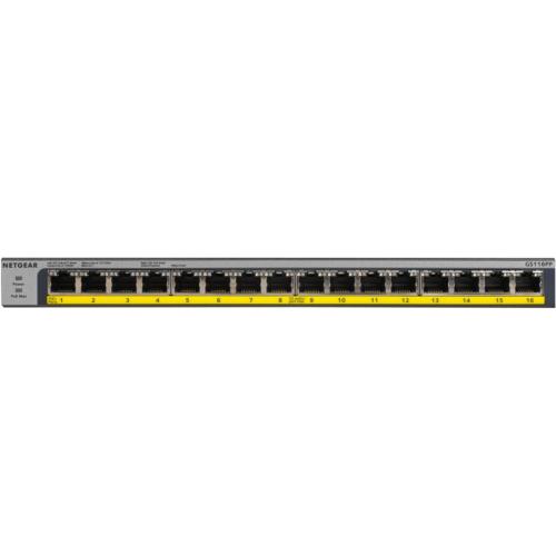 Switch Netgear ProSafe GS116PP, 16 porturi, PoE