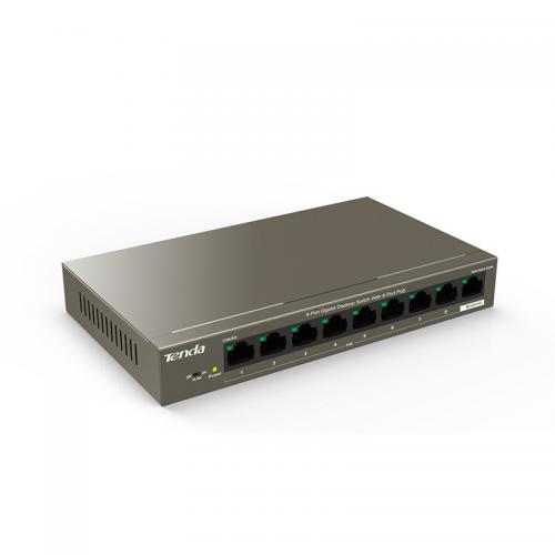 Switch Tenda TEG1109P-8-102W, 8 porturi, PoE