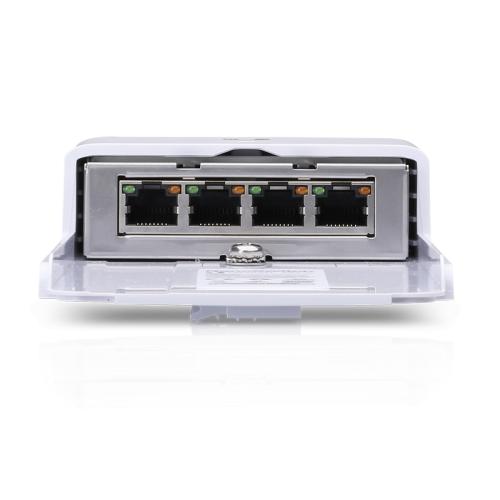 Switch Ubiquiti NanoSwitch N-SW, 4 porturi (3 PoE out, 1 PoE in)