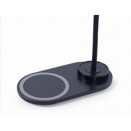 Lampa USB Gembird TA-WPC10-LED-01 + Wireless Charging, USB, Black