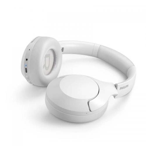 Casti cu microfon Philips TAH8506WT, Bluetooth, White