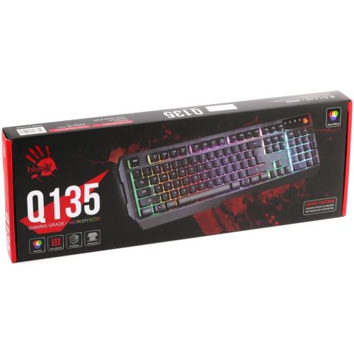 Tastatura A4Tech Bloody Q135, RGB LED, USB, Black