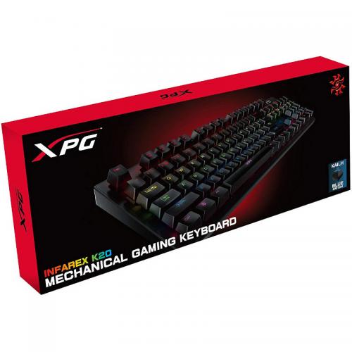 Tastatura ADATA XPG INFAREX K20 Mecanica, RGB LED, USB, Black