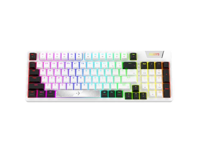 Tastatura AQIRYS Adara, USB, White-Black