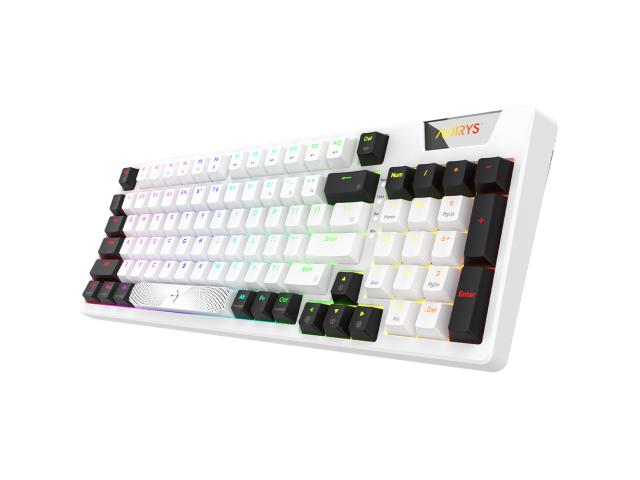 Tastatura AQIRYS Adara, USB, White-Black