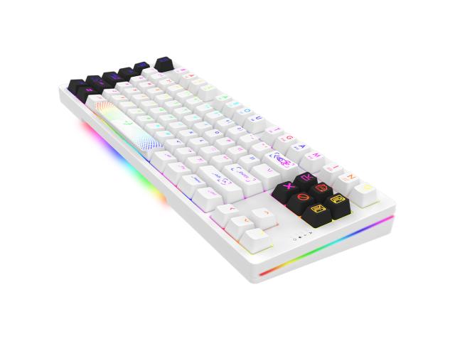 Tastatura AQIRYS Aludra TKL Mecanica, RGB LED, USB, White