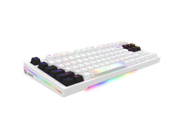 Tastatura AQIRYS Aludra TKL Mecanica, RGB LED, USB, White