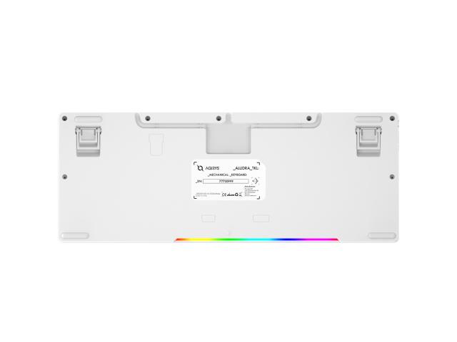Tastatura AQIRYS Aludra TKL Mecanica, RGB LED, USB, White