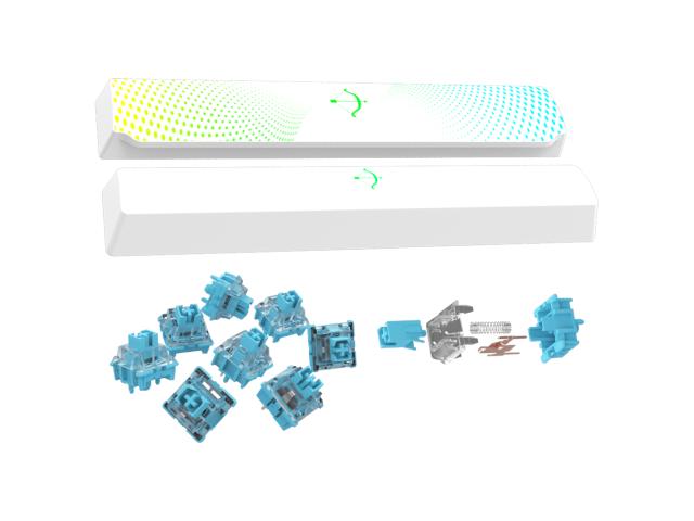 Tastatura AQIRYS Aludra TKL Mecanica, RGB LED, USB, White