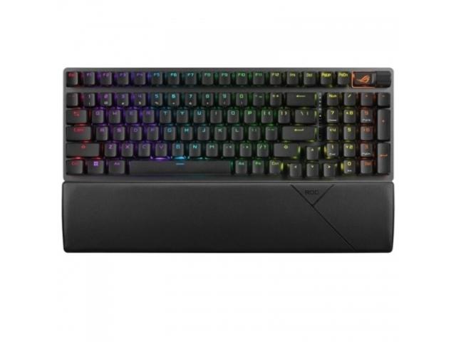 Tastatura ASUS ROG Strix Scope II 96 NX Snow Switch, RGB LED, USB/USB Wireless/Bluetooth, Black - DESIGILAT