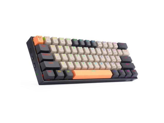 Tastatura Redragon Draconic Pro, RGB LED, USB/USB Wireless/Bluetooth, Black-Grey