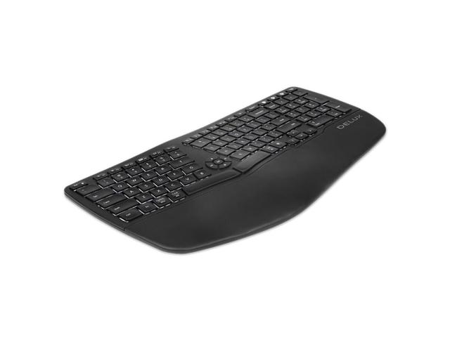 Tastatura Wireless Delux GM902A, USB Wireless/Bluetooth, Black