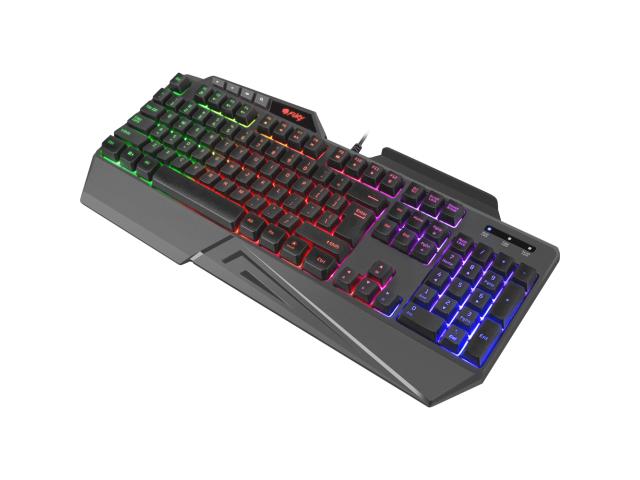 Tastatura Natec Fury Skyraider, RGB LED, USB, Black