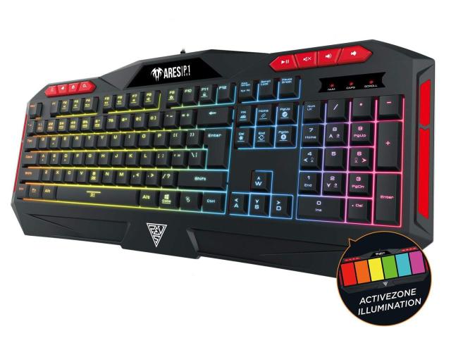 Tastatura Gamdias Ares P1 RGB LED, USB, Black