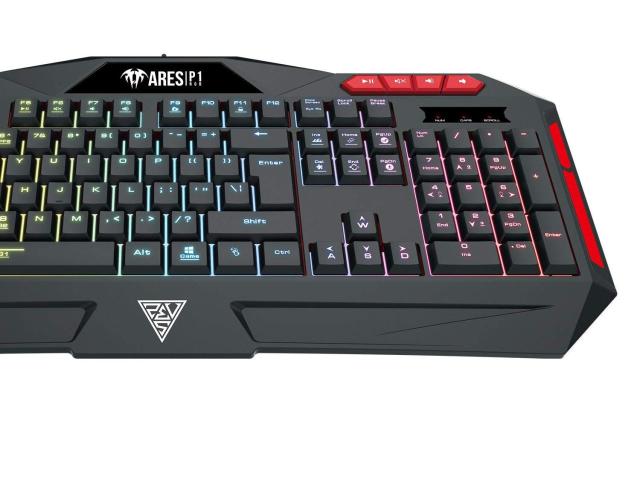Tastatura Gamdias Ares P1 RGB LED, USB, Black