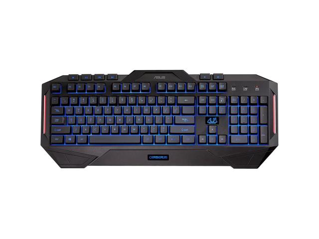Tastatura Gaming ASUS Cerberus, LED Red-Blue, USB, Black