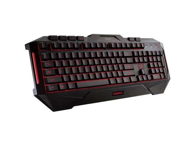 Tastatura Gaming ASUS Cerberus, LED Red-Blue, USB, Black