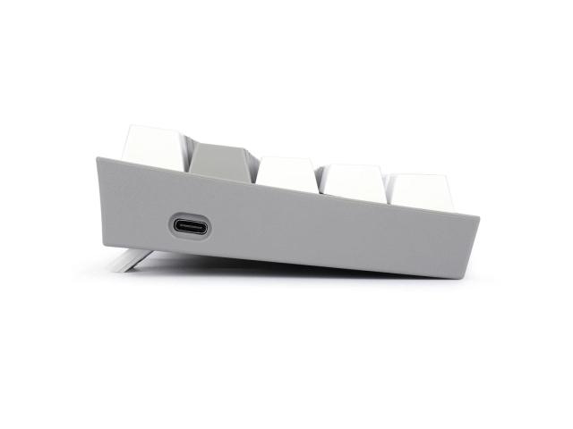 Tastatura Wireless Redragon Fizz Pro, RGB LED, USB Wireless/Bluetooth, White-Grey