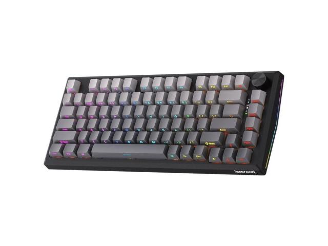 Tastatura gaming mecanica Bluetooth cu si fara fir Redragon Penumbra Pro neagra iluminare RGB