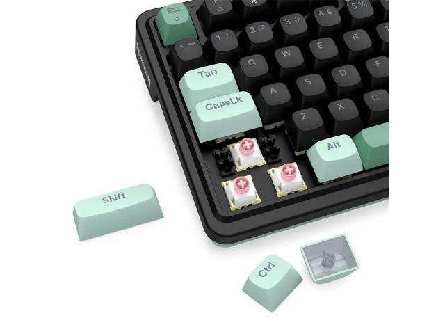 Tastatura gaming mecanica Redragon Eisa Magnetic neagra cu verde iluminare RGB