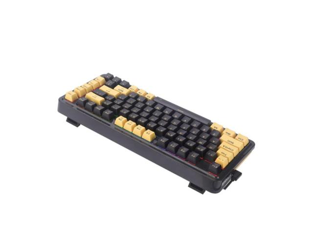 Tastatura Redragon Elf PBT, RGB LED, USB-C, Black-Golden