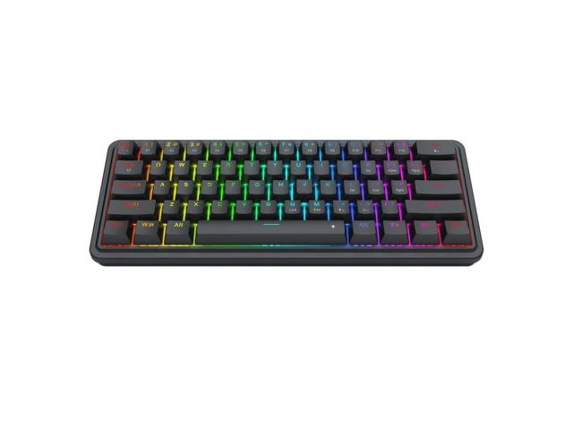 Tastatura gaming mecanica Redragon Ironguard neagra iluminare RGB switch-uri gri