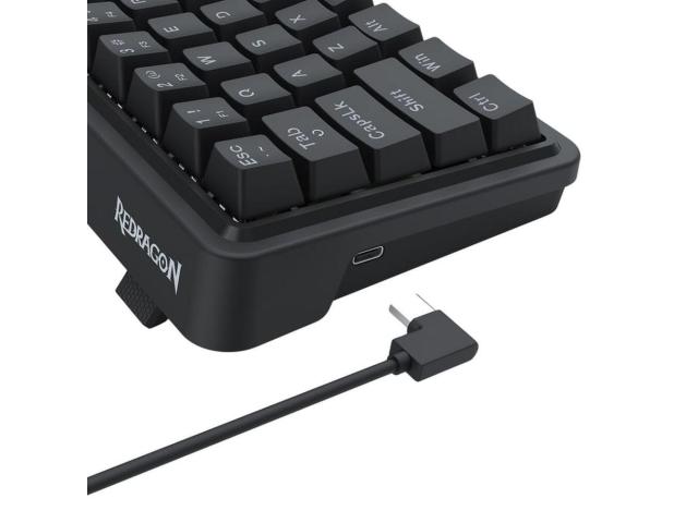 Tastatura gaming mecanica Redragon Ironguard neagra iluminare RGB switch-uri gri